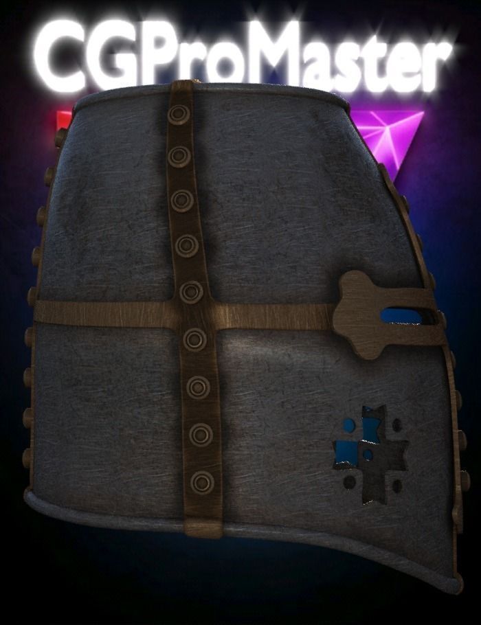 Knight Helmet  3D model_4