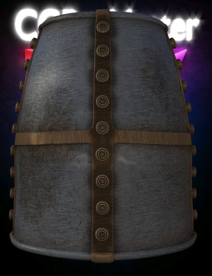 Knight Helmet  3D model_3