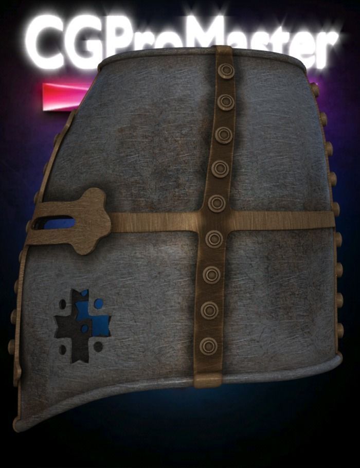 Knight Helmet  3D model_2