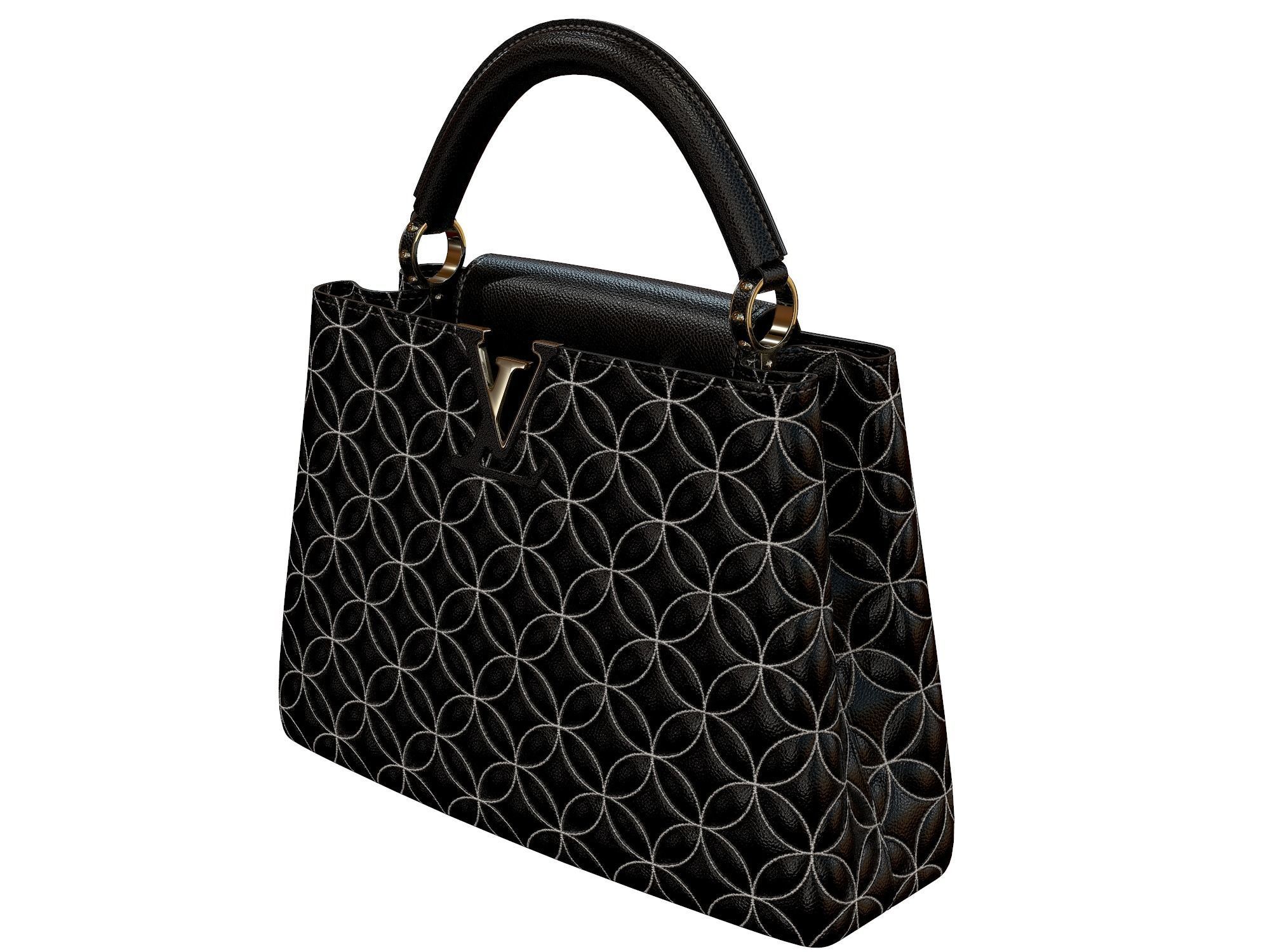 Louis Vuitton bag Capucines Ornament Leather 3D model_10