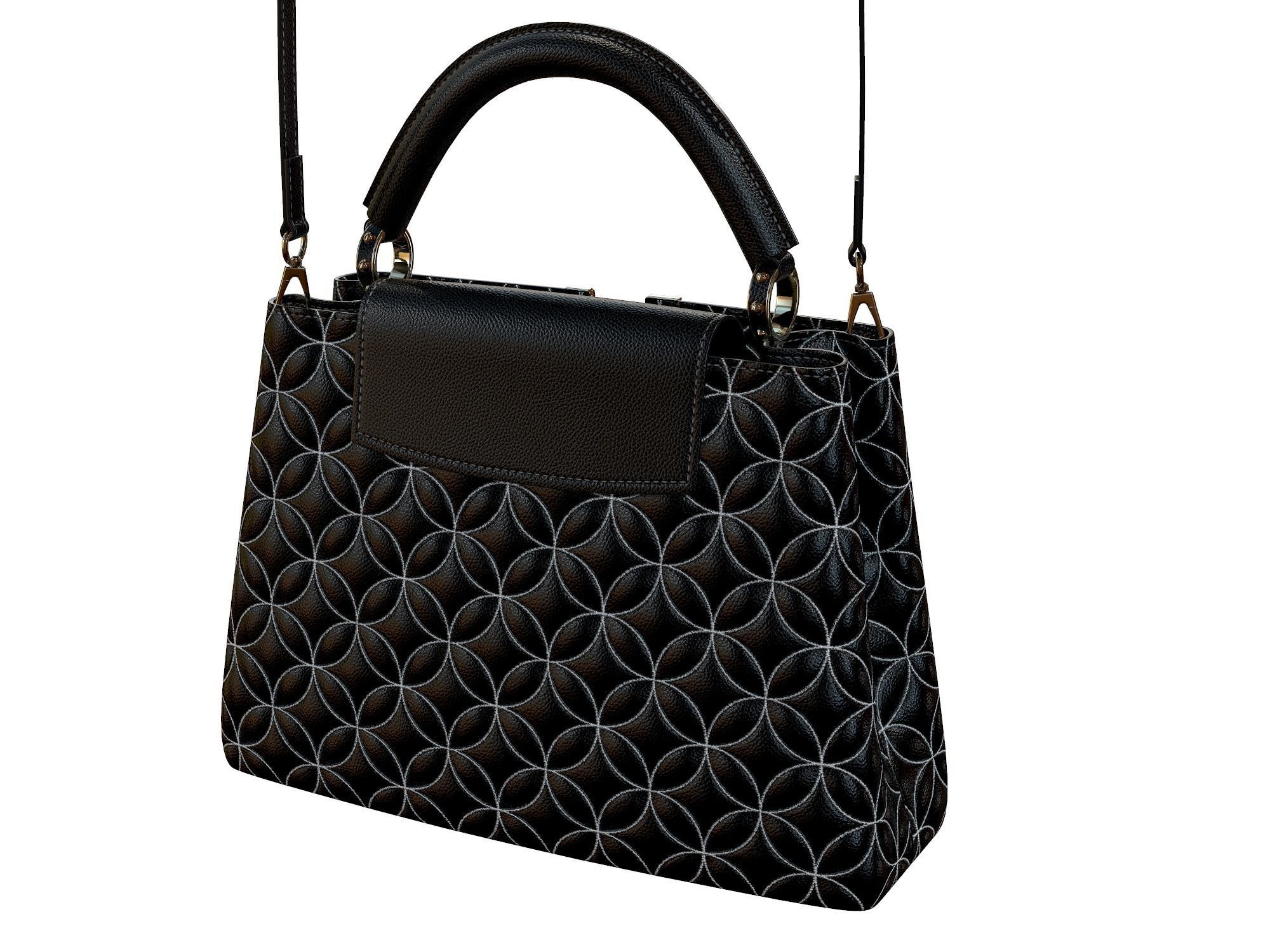 Louis Vuitton bag Capucines Ornament Leather 3D model_8