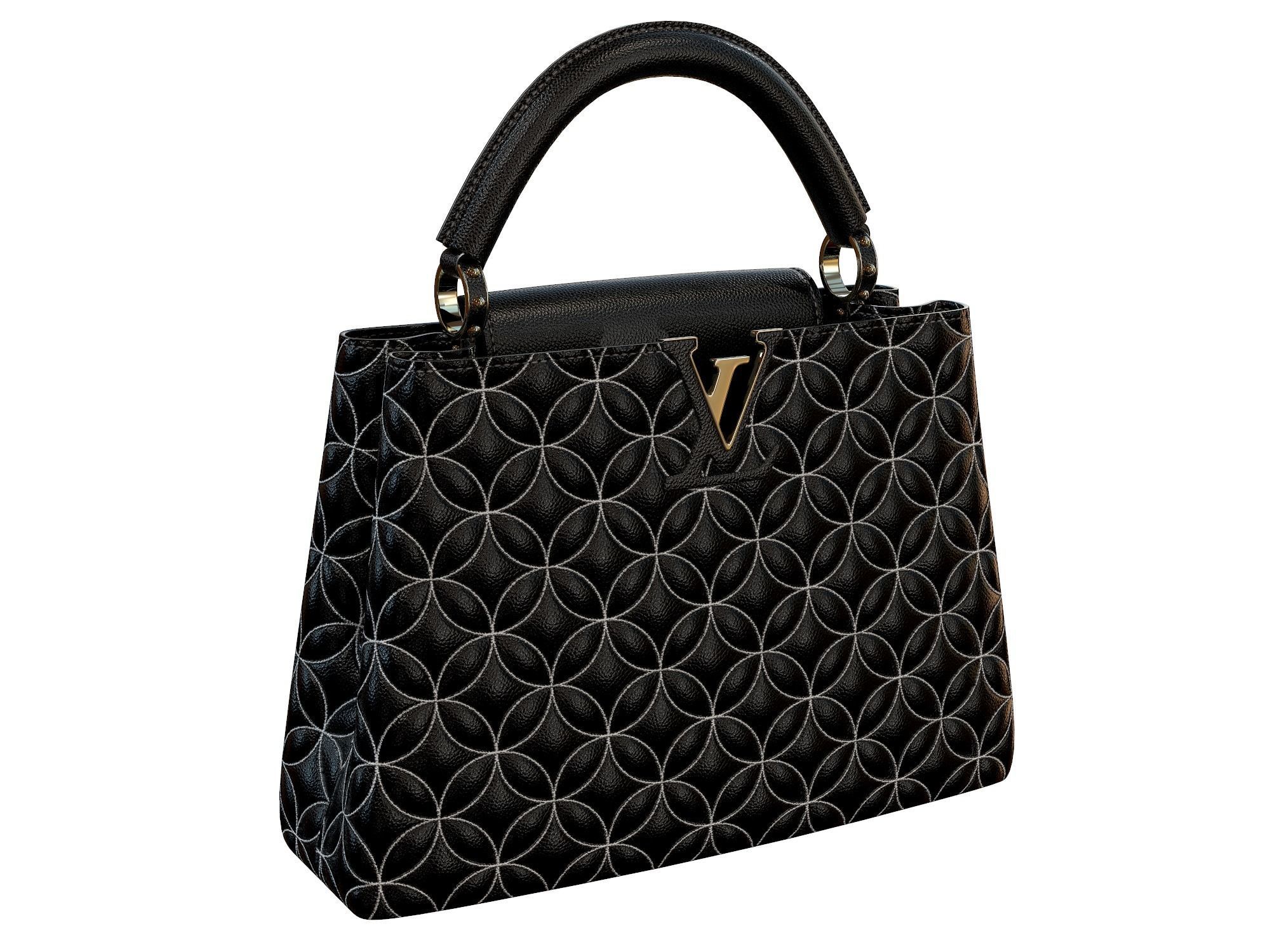 Louis Vuitton bag Capucines Ornament Leather 3D model_1