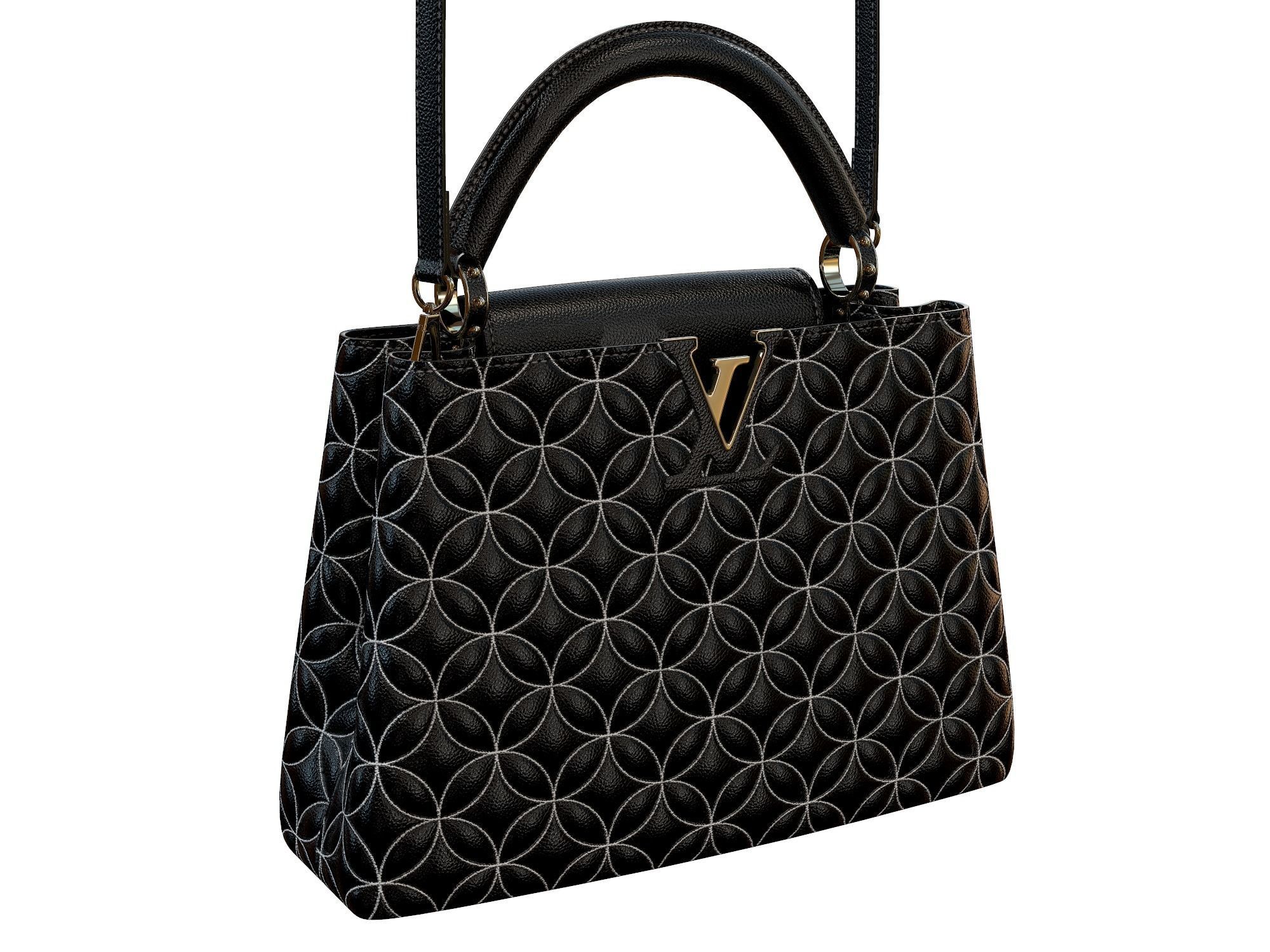 Louis Vuitton bag Capucines Ornament Leather 3D model_2