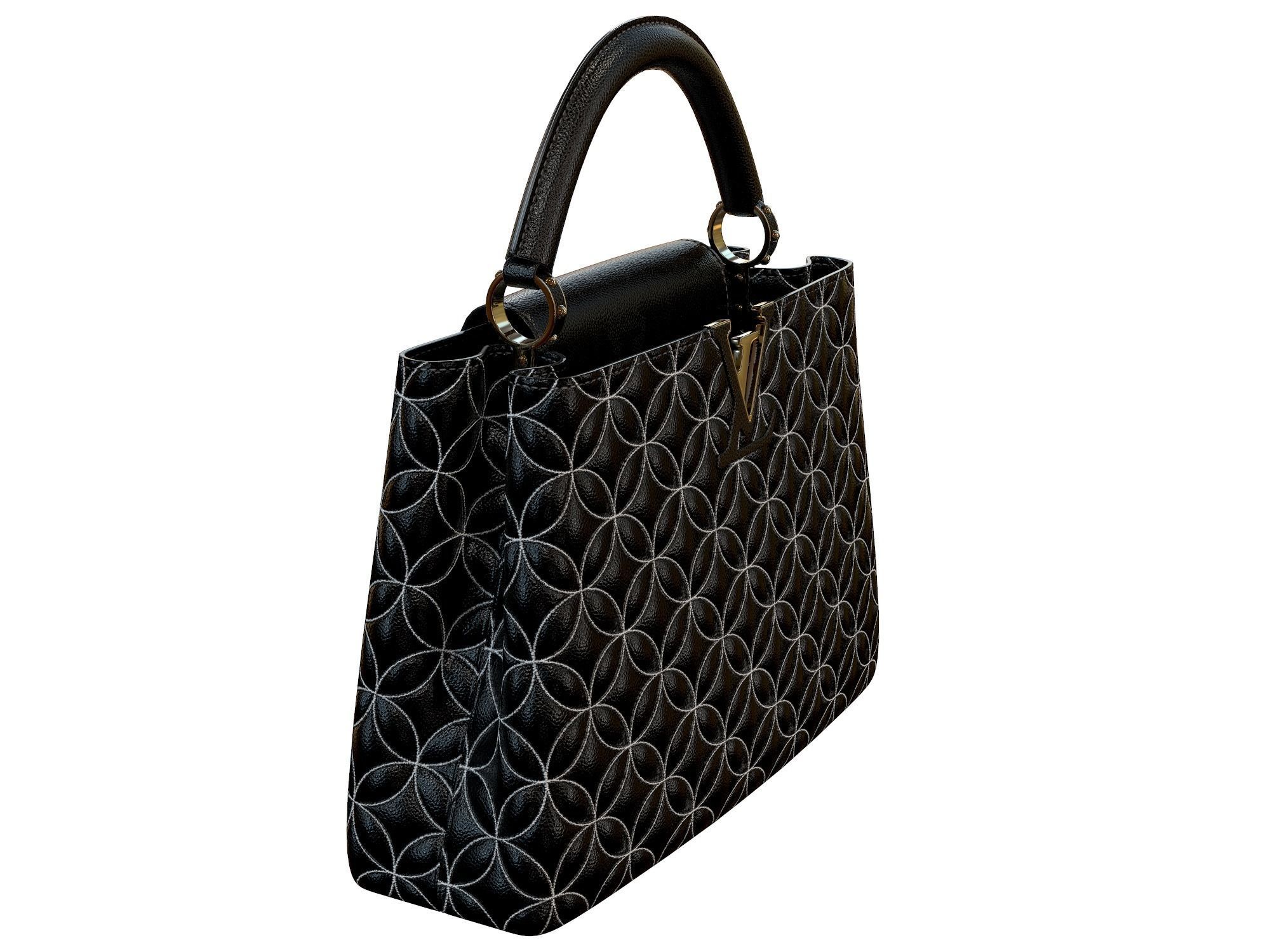 Louis Vuitton bag Capucines Ornament Leather 3D model_7