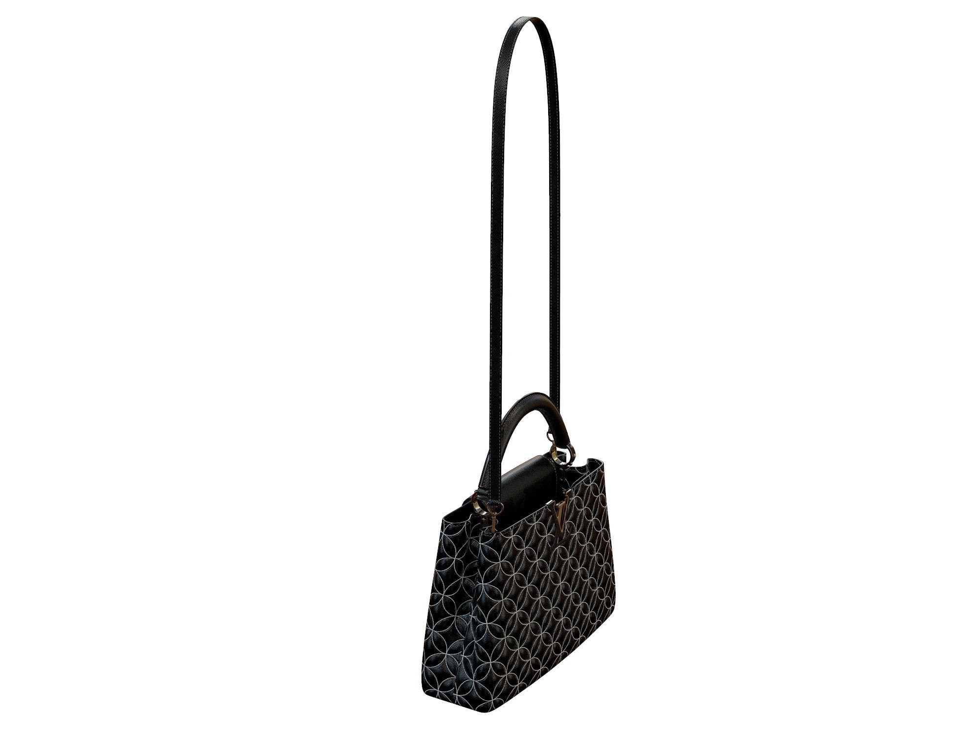 Louis Vuitton bag Capucines Ornament Leather 3D model_4