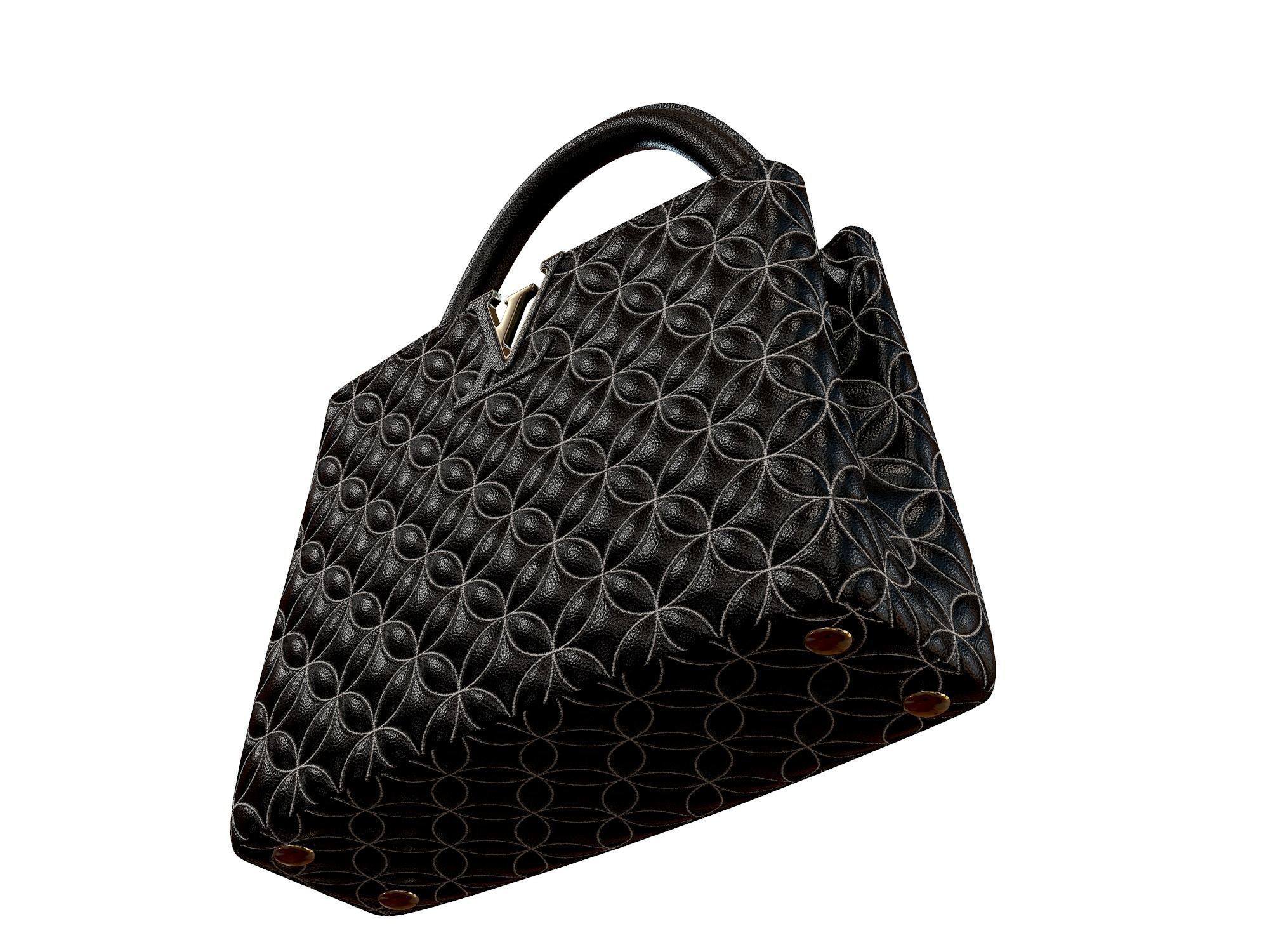 Louis Vuitton bag Capucines Ornament Leather 3D model_11