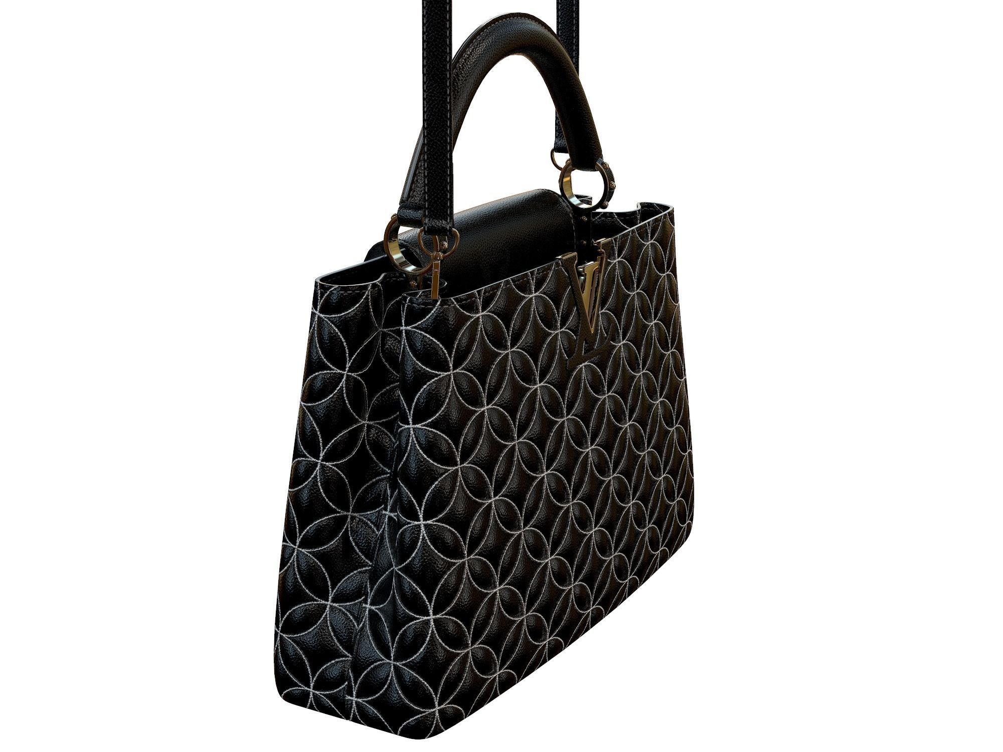 Louis Vuitton bag Capucines Ornament Leather 3D model_6