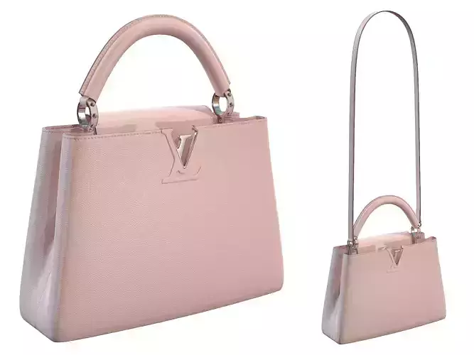 Louis Vuitton bag Capucines Pink Leather 3D model