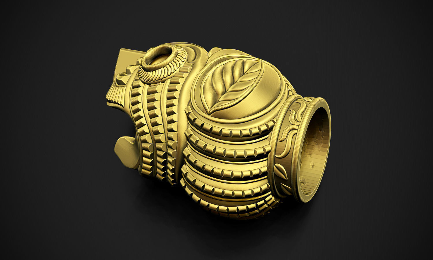 Tiger Head Indian Art 3D print model_6