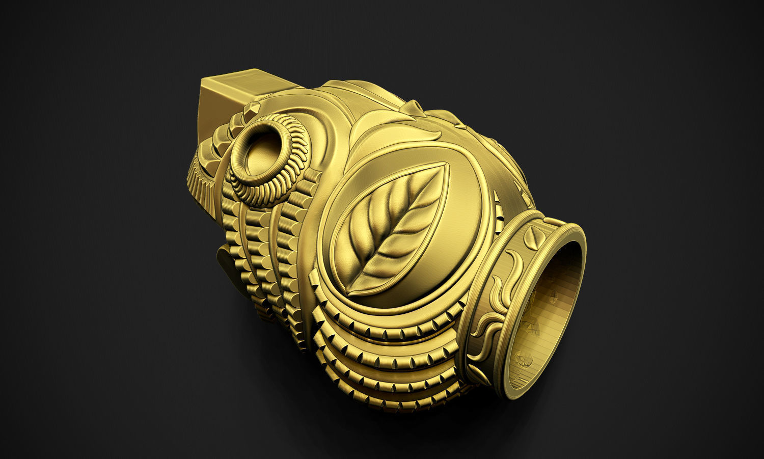 Tiger Head Indian Art 3D print model_8