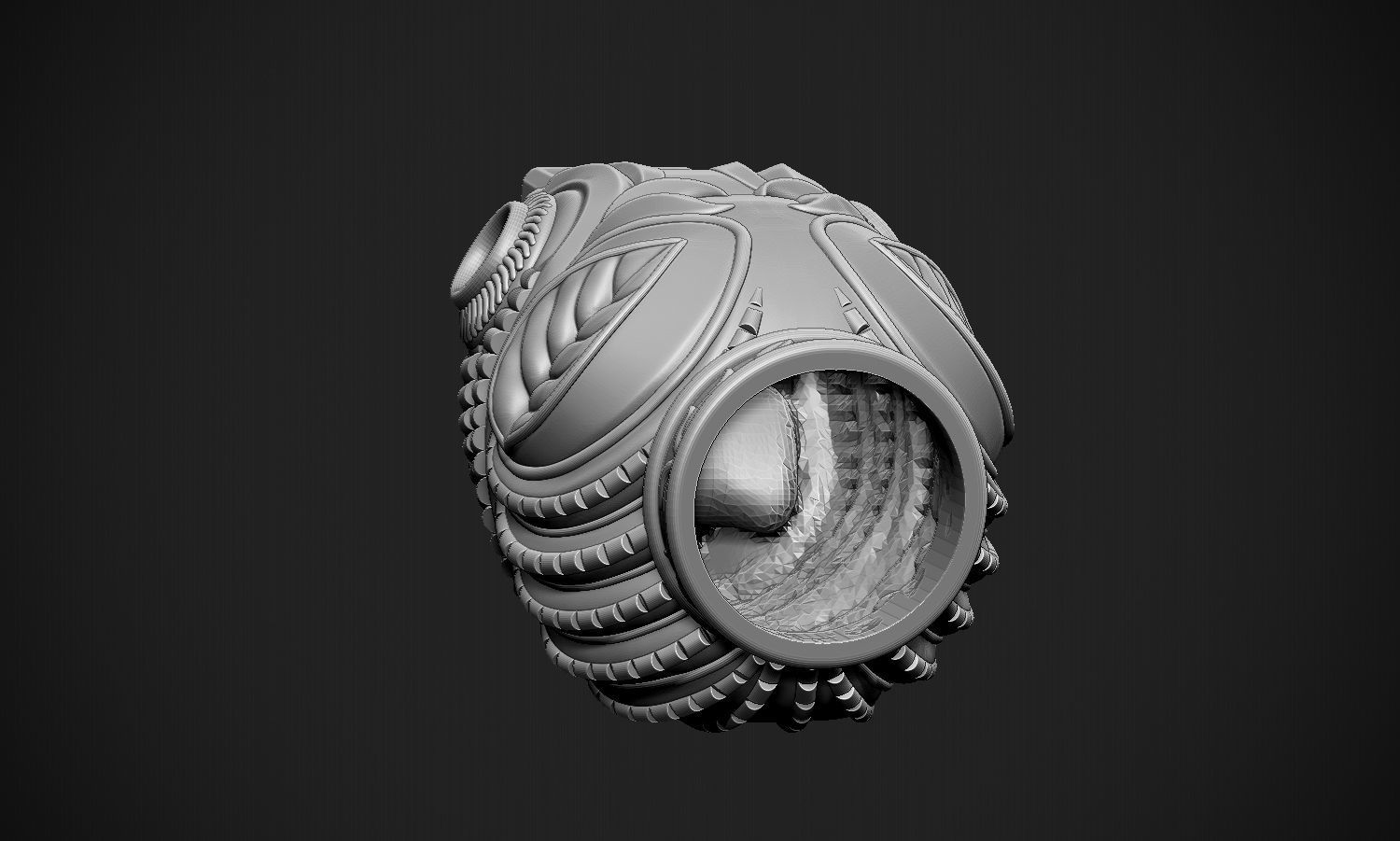 Tiger Head Indian Art 3D print model_23