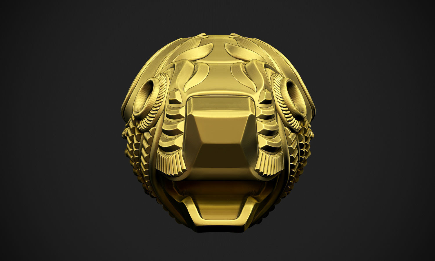 Tiger Head Indian Art 3D print model_10