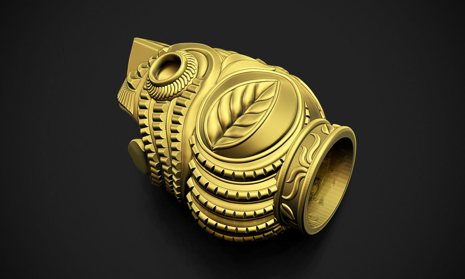 Tiger Head Indian Art 3D print model_7