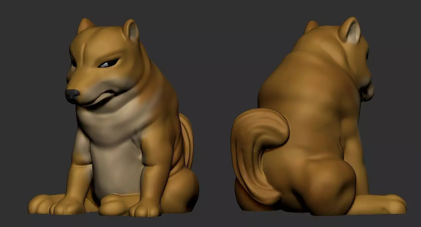 Cheems shiba inu 3D print model_0