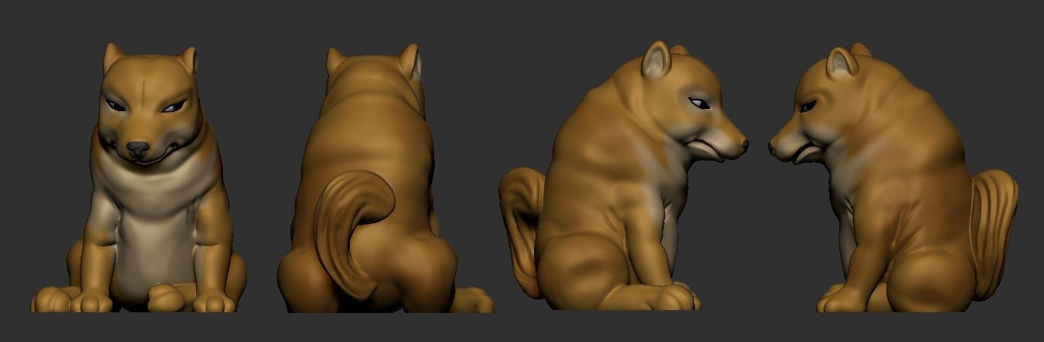 Cheems shiba inu 3D print model_2