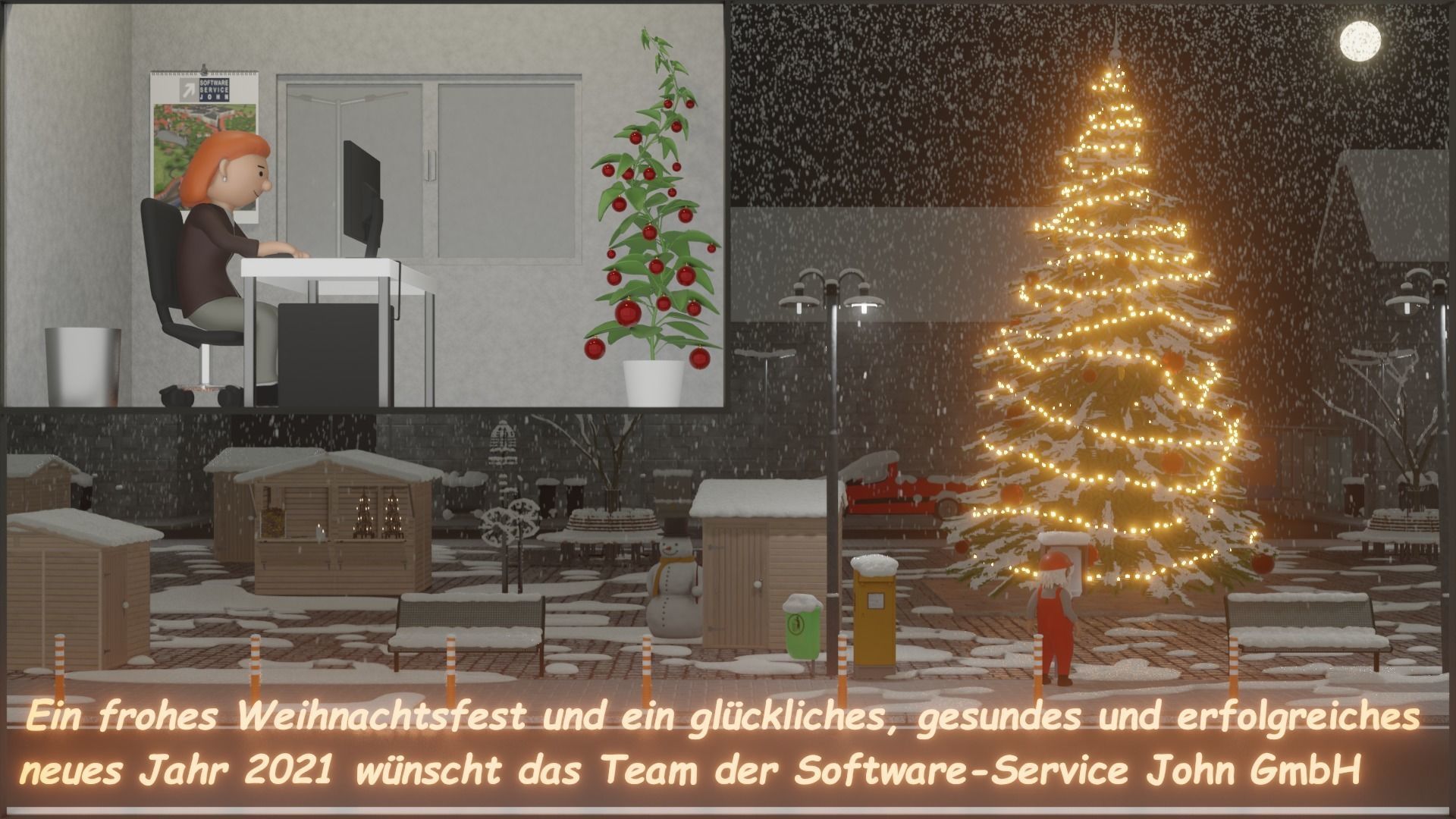 Rigged Santa Claus Low-poly 3D model_146