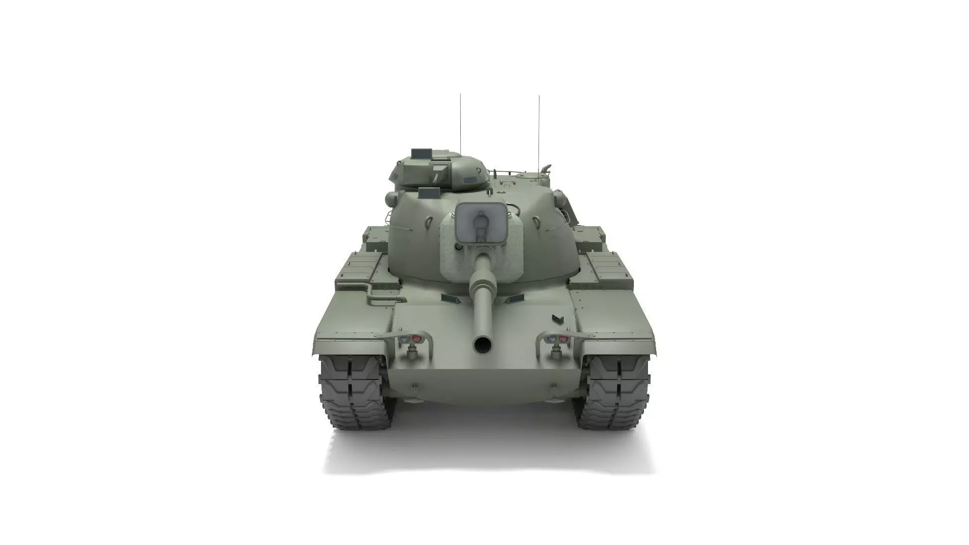 M60 American tank Low-poly 3D model