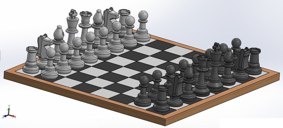 Chess board Free 3D print model_2