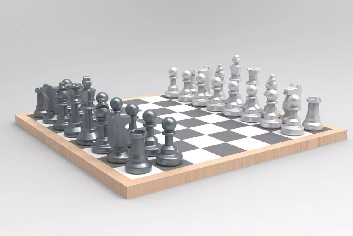 Chess board Free 3D print model_0