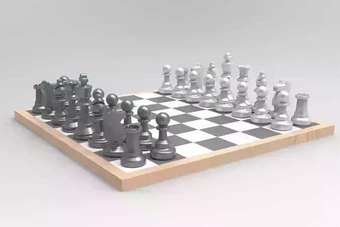 Chess board Free 3D print model