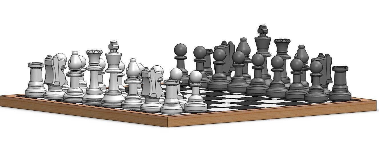 Chess board Free 3D print model_4