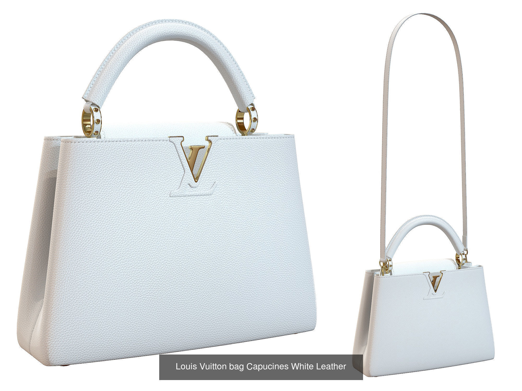 Louis Vuitton bag Capucines 3D Model Collection_17