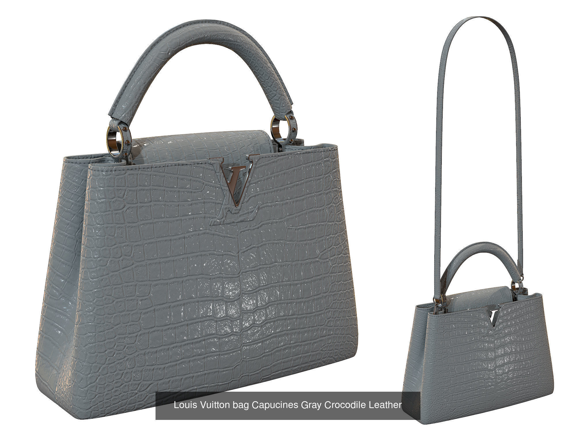 Louis Vuitton bag Capucines 3D Model Collection_5