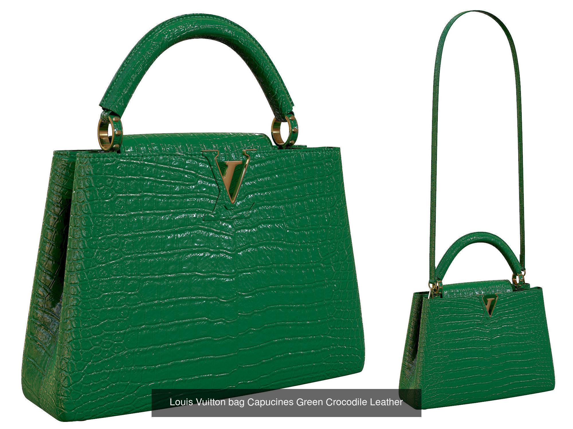 Louis Vuitton bag Capucines 3D Model Collection_6