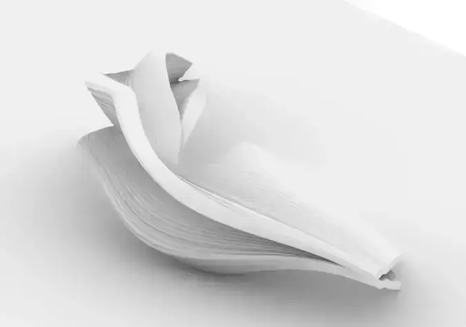 Parametric Organic Couch Sofa Low-poly 3D model