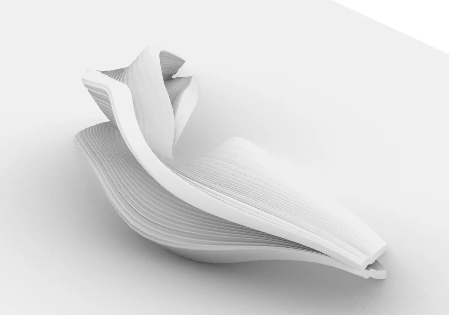 Parametric Organic Couch Sofa Low-poly 3D model