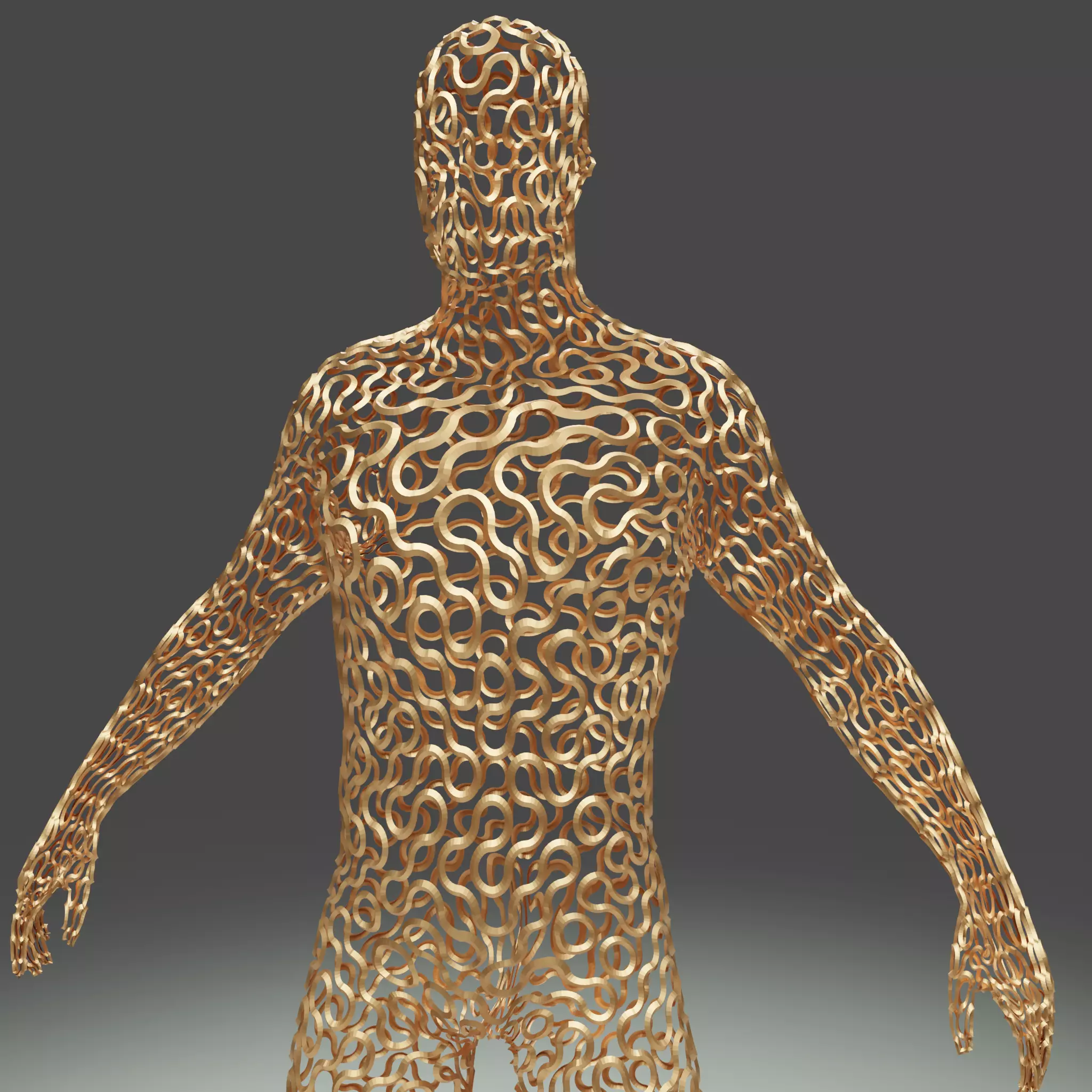 Human Abstract Shape 3D model_0
