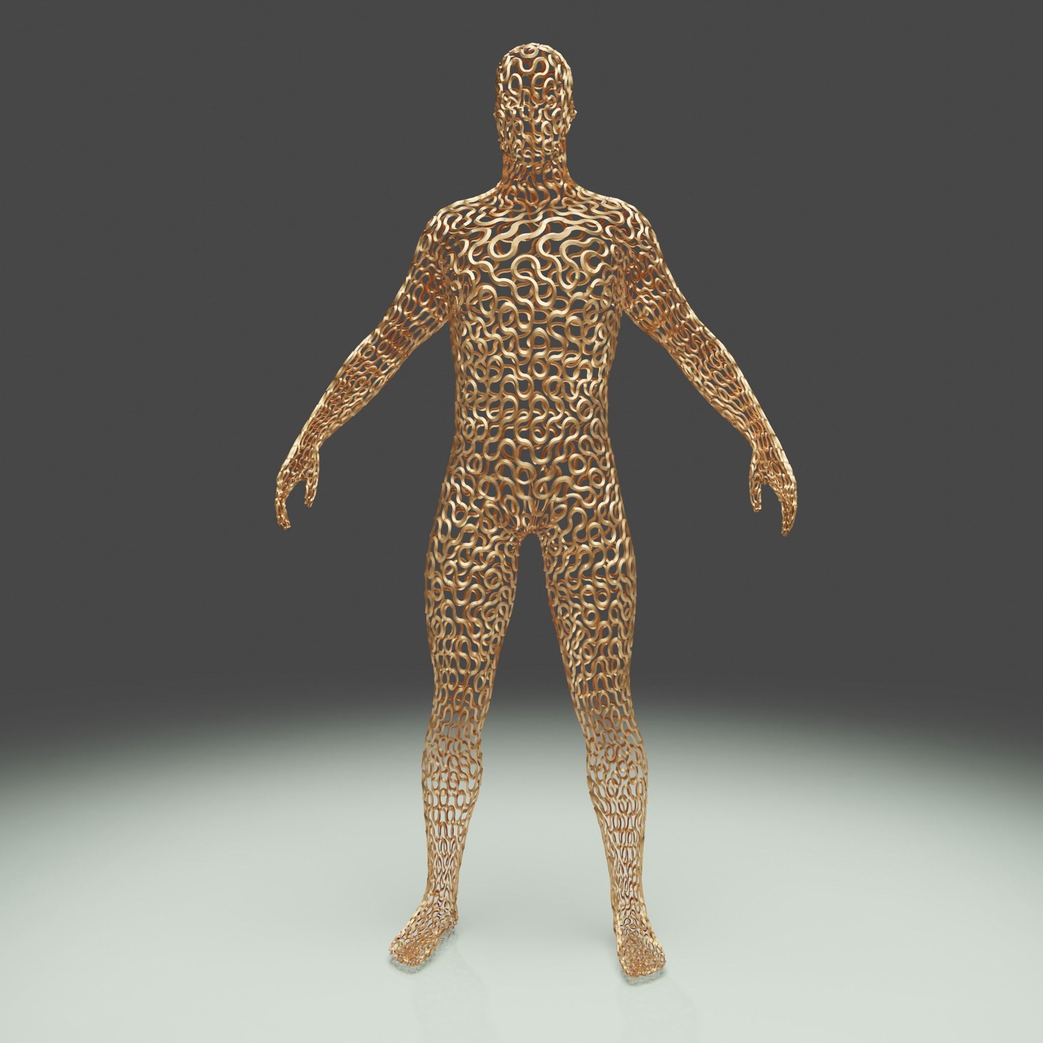 Human Abstract Shape 3D model_1