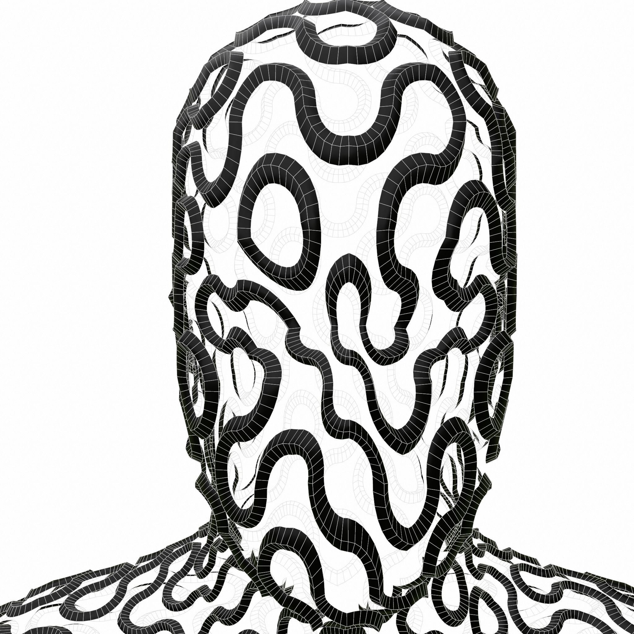 Human Abstract Shape 3D model_11