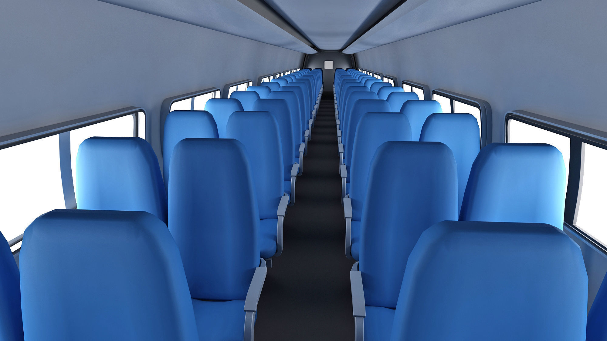 ACS-64 Amtrak Passenger Train 3D model_13