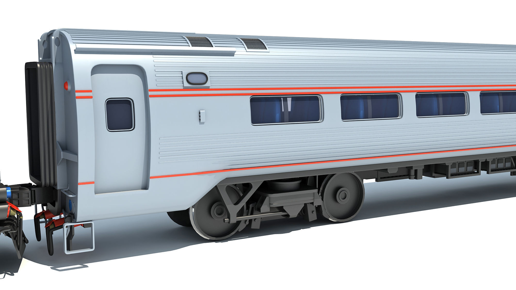ACS-64 Amtrak Passenger Train 3D model_18