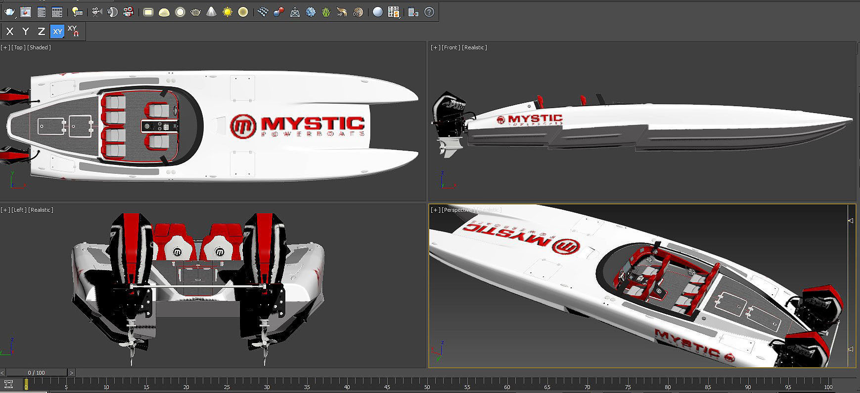 Collection Powerboat  3D model_23