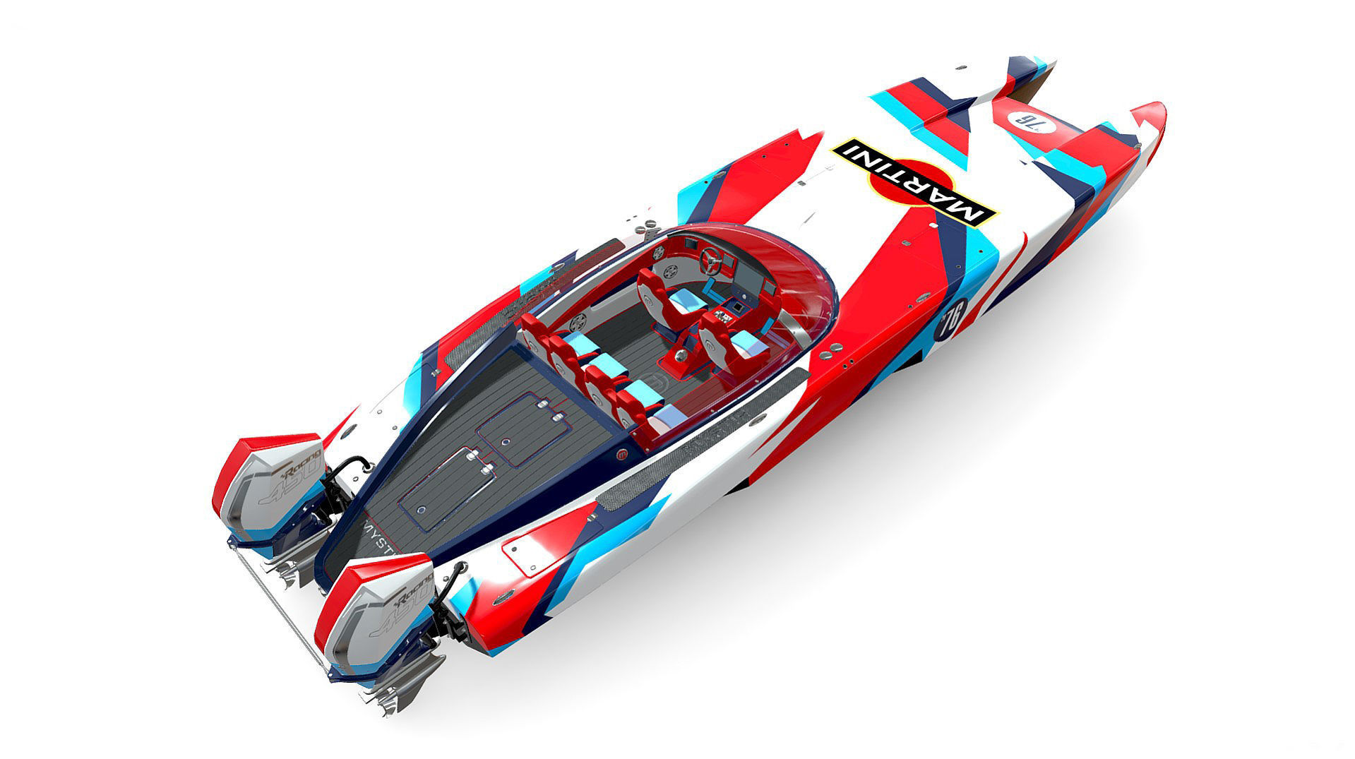 Collection Powerboat  3D model_18
