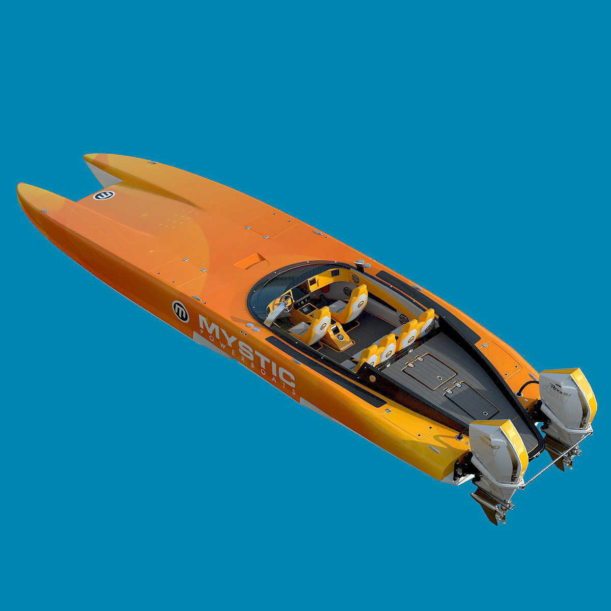 Collection Powerboat  3D model_14