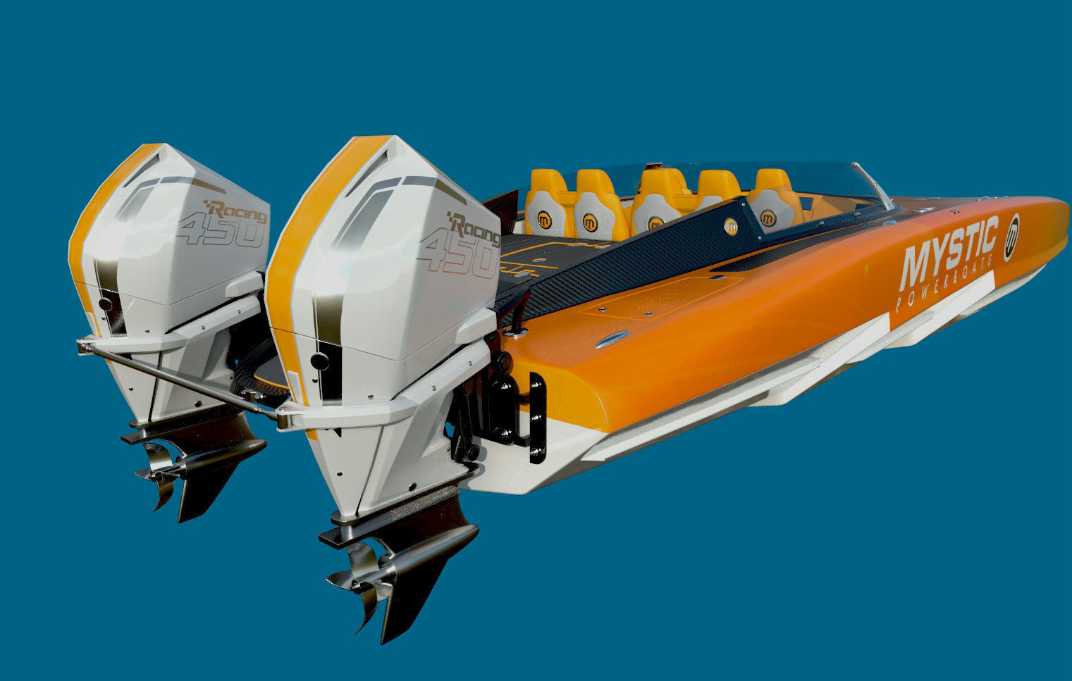 Collection Powerboat  3D model_2