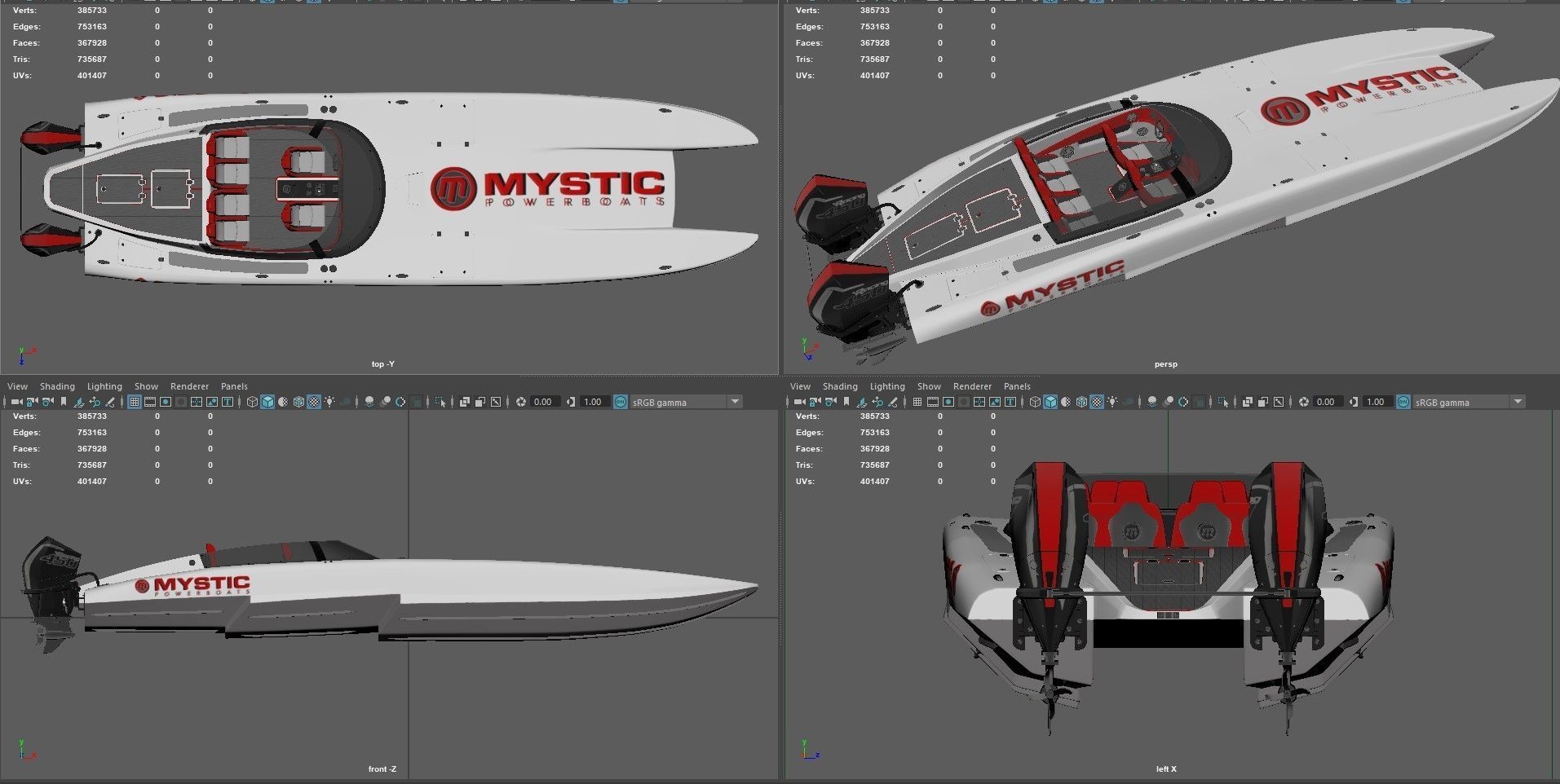 Collection Powerboat  3D model_24