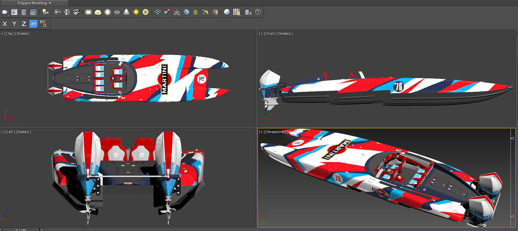 Collection Powerboat  3D model_21