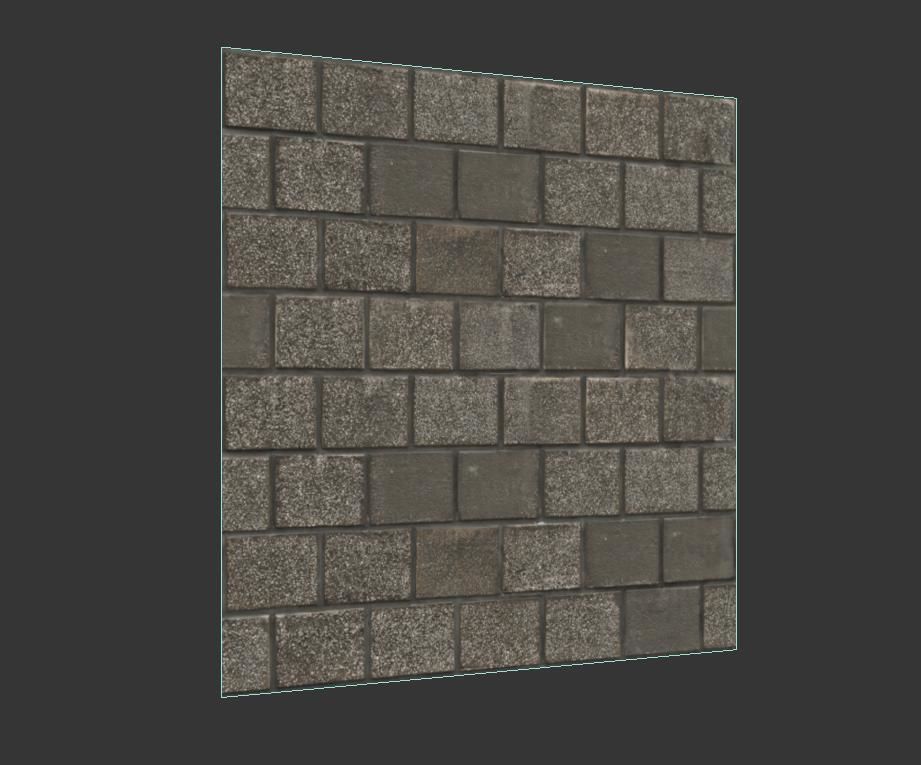 Ultra realistic Brick wall 3D model_4