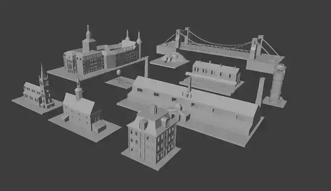 Low Poly Building Pack