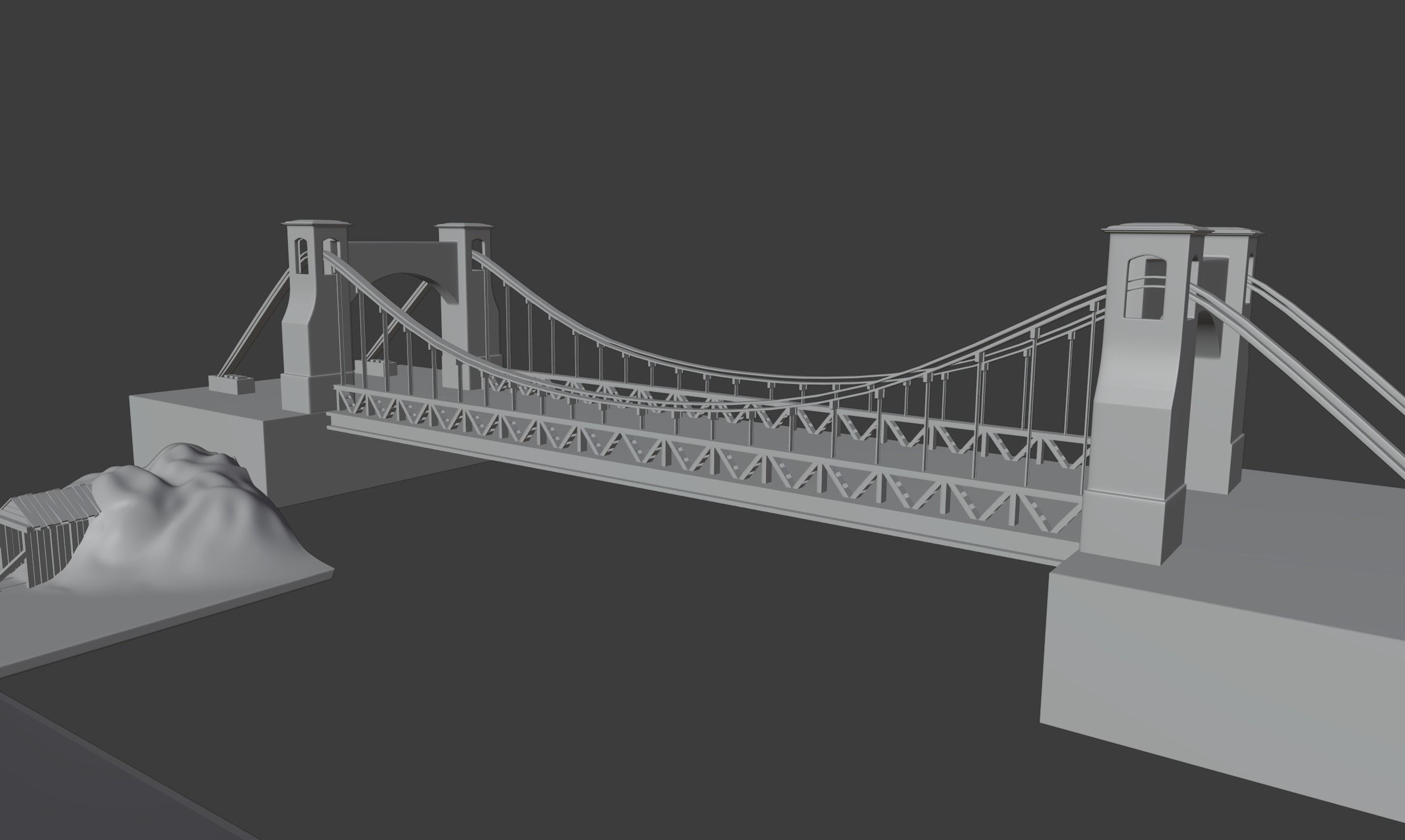 Low Poly Building Pack 3D model_1