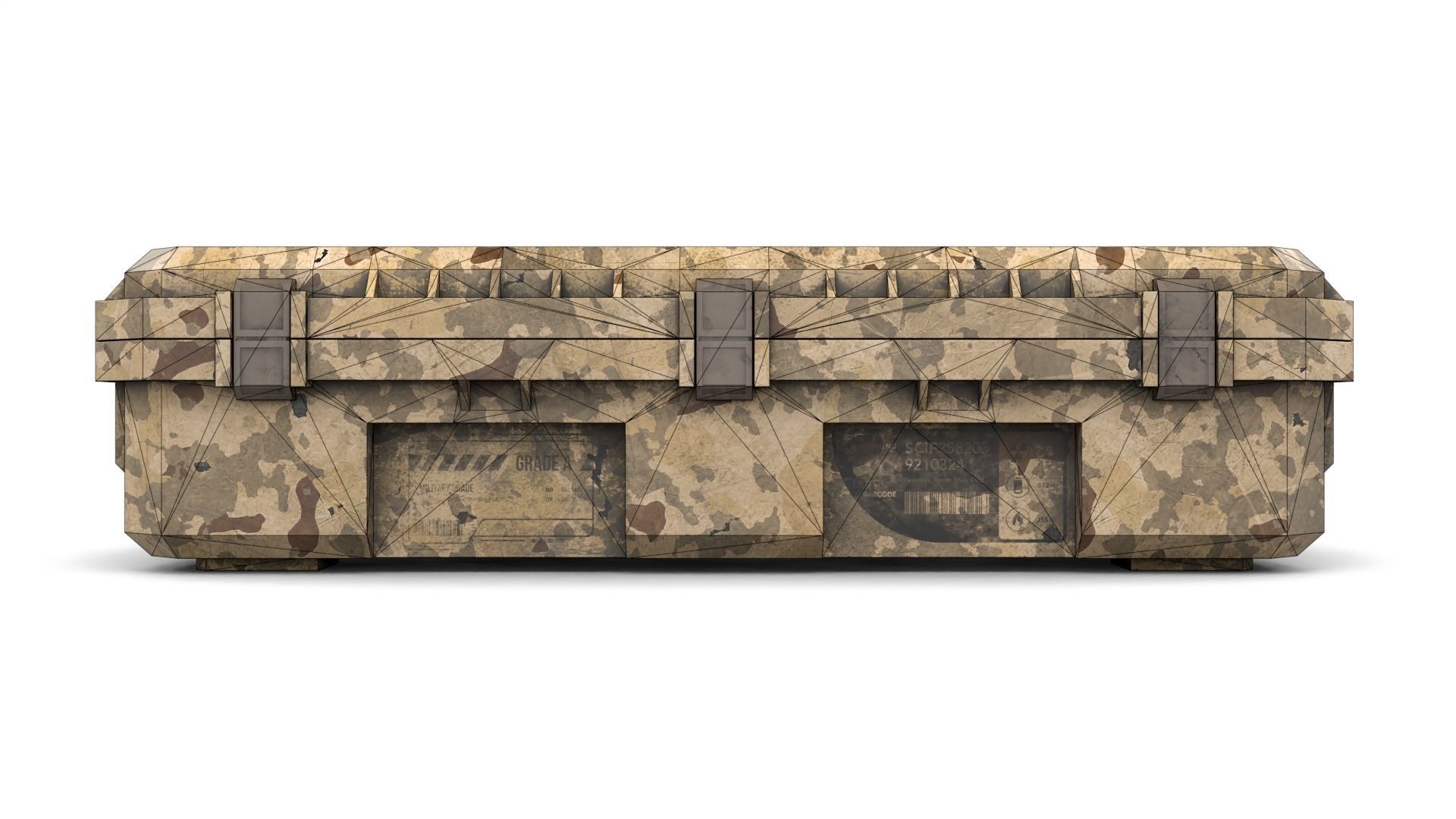 Military Case for Weapons Low-poly 3D model_18