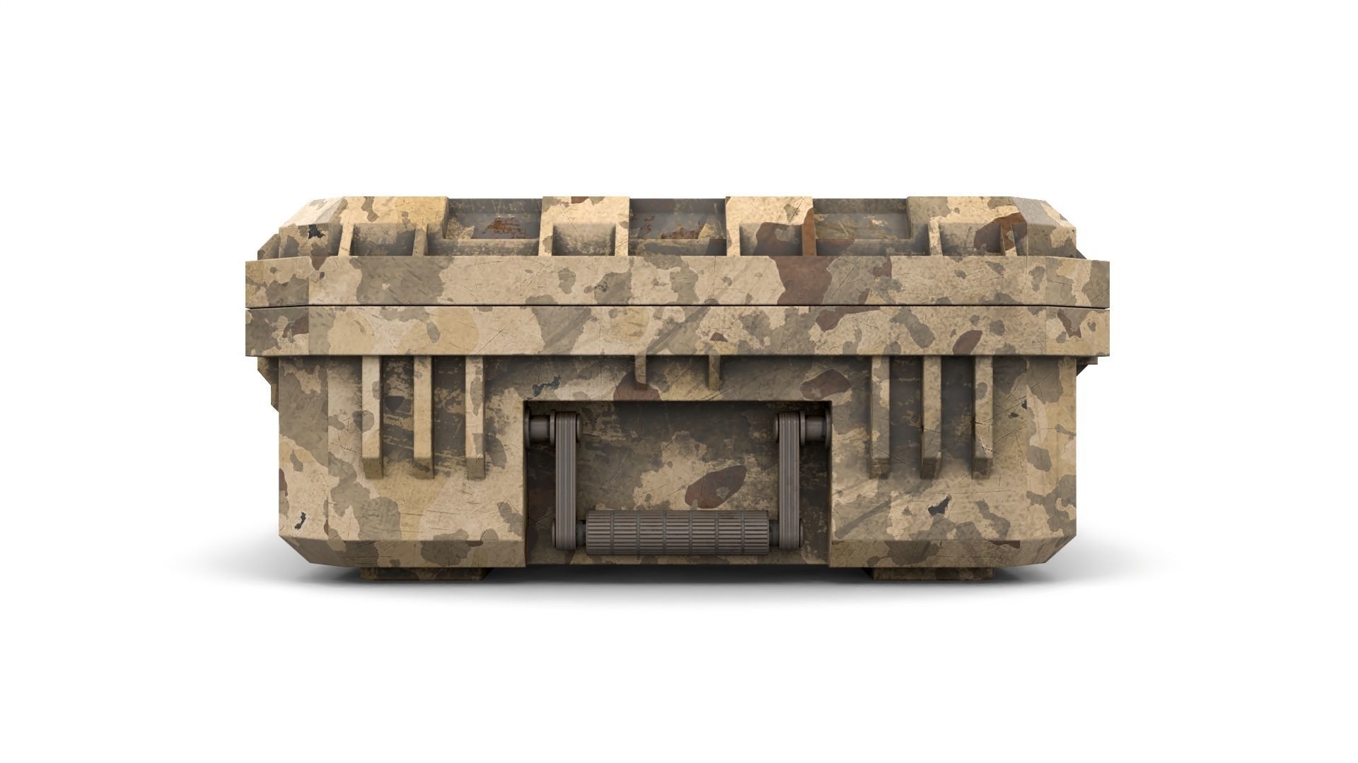 Military Case for Weapons Low-poly 3D model_5