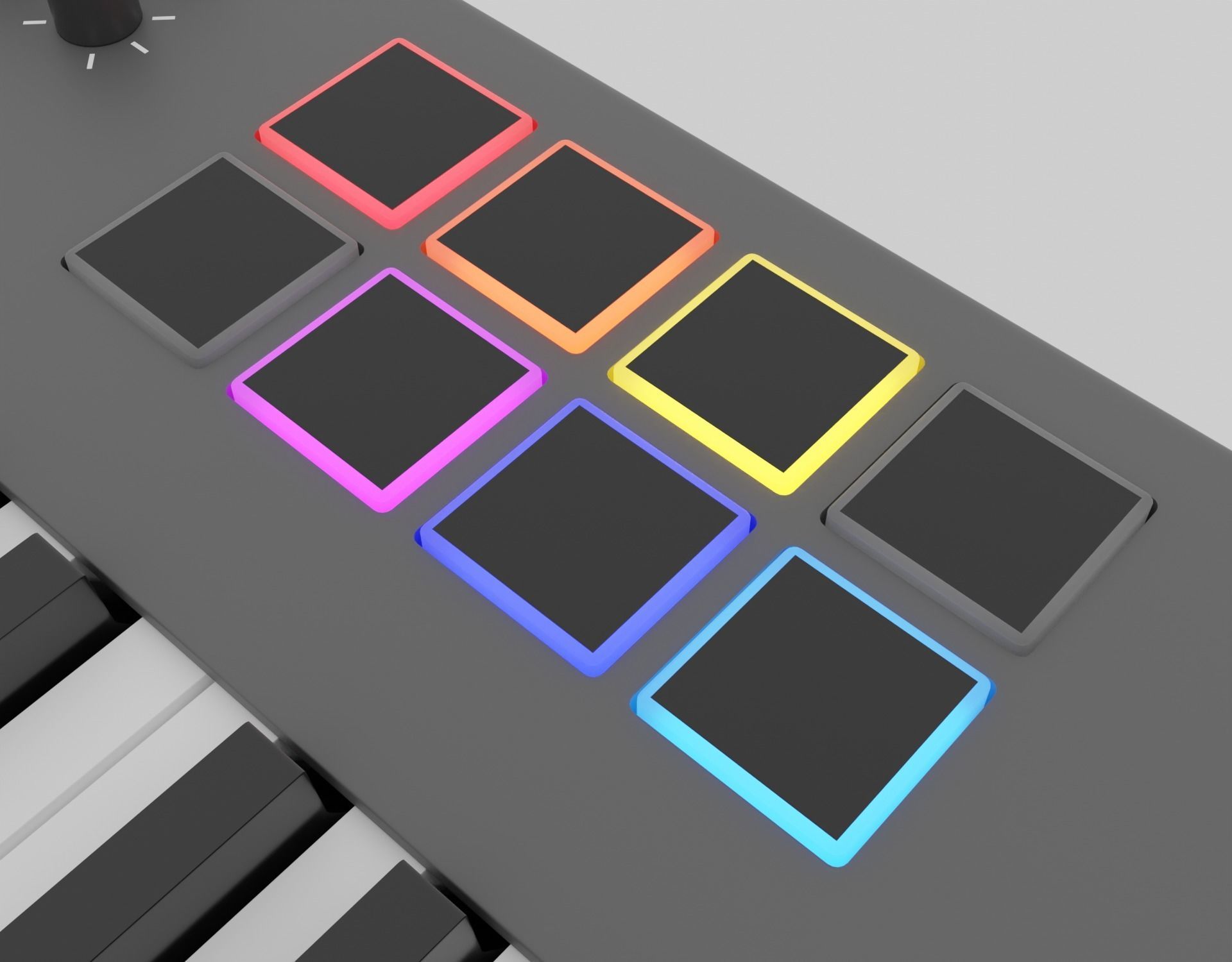 3D model MIDI Keyboard Controller - 88 Key Digital Piano 3D model_4