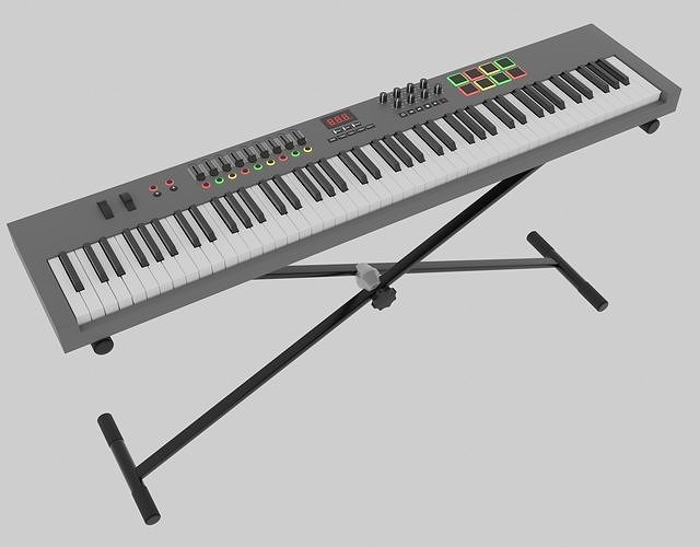 3D model MIDI Keyboard Controller - 88 Key Digital Piano 3D model