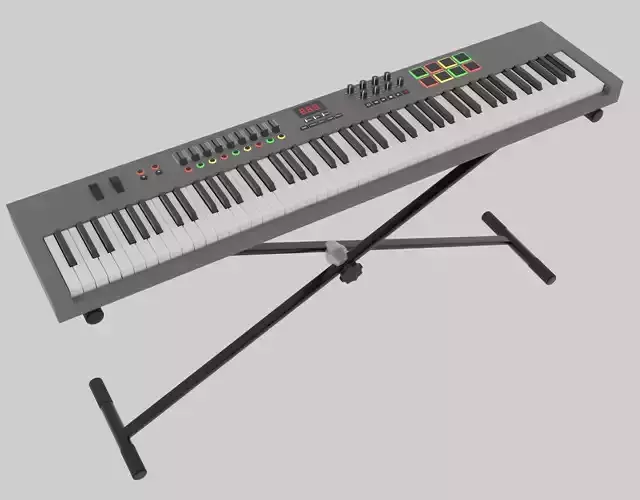 3D model MIDI Keyboard Controller - 88 Key Digital Piano 3D model