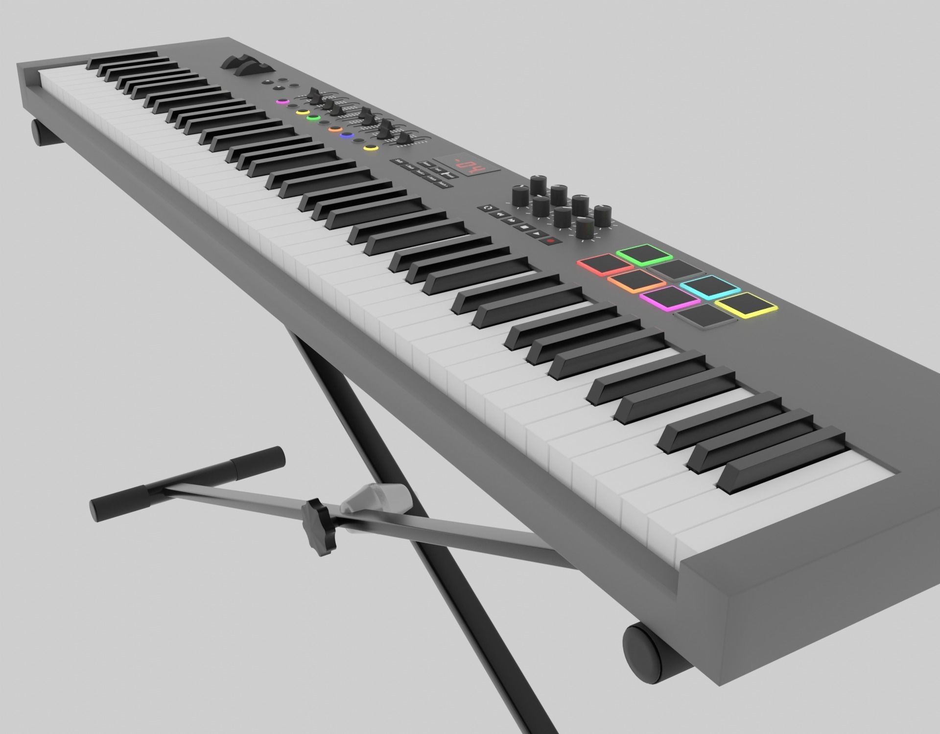 3D model MIDI Keyboard Controller - 88 Key Digital Piano 3D model_2